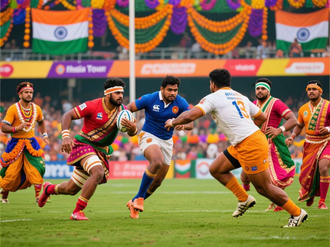 Rugby Union India Tour showing Diwali special event